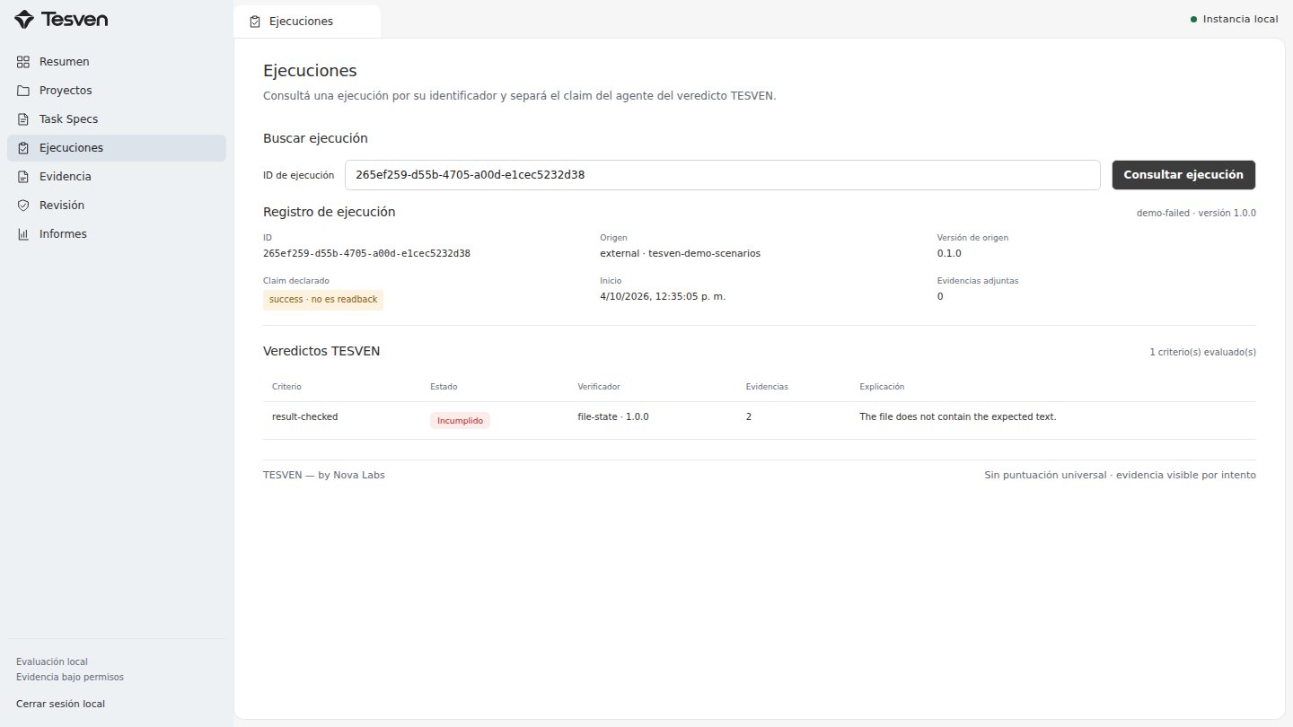 Tesven console: Update the customer name in the record